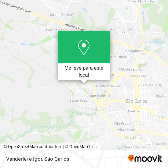 Vanderlei e Igor mapa