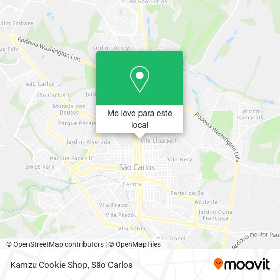 Kamzu Cookie Shop mapa