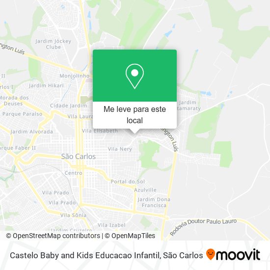 Castelo Baby and Kids Educacao Infantil mapa