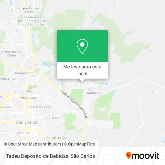 Tadeu Deposito de Bebidas mapa