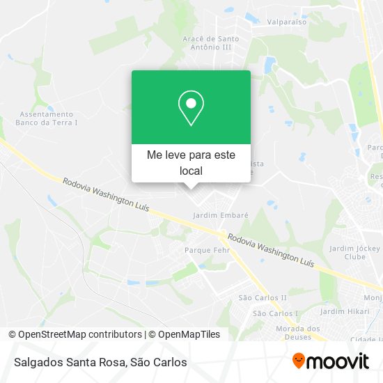 Salgados Santa Rosa mapa