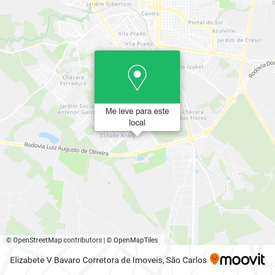 Elizabete V Bavaro Corretora de Imoveis mapa