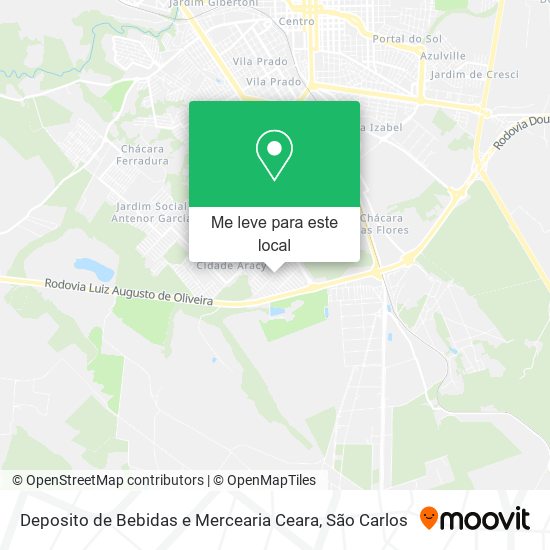 Deposito de Bebidas e Mercearia Ceara mapa