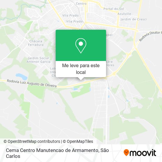 Cema Centro Manutencao de Armamento mapa