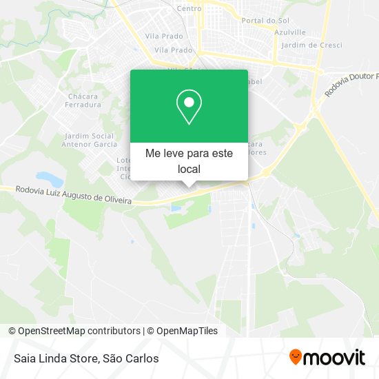 Saia Linda Store mapa