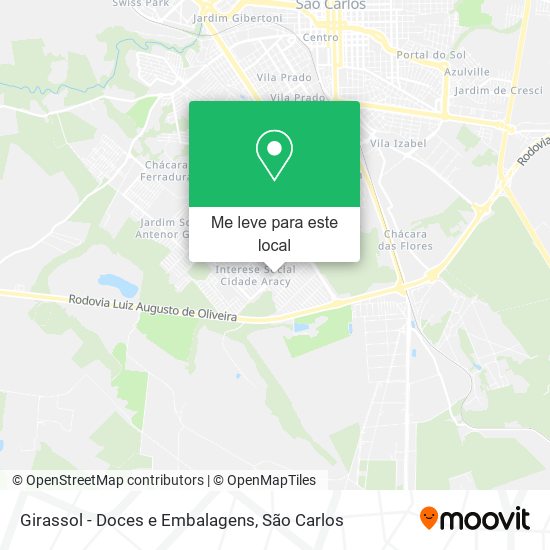 Girassol - Doces e Embalagens mapa