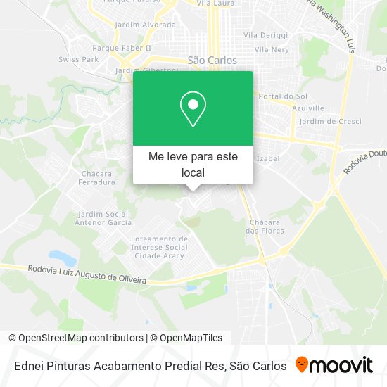 Ednei Pinturas Acabamento Predial Res mapa