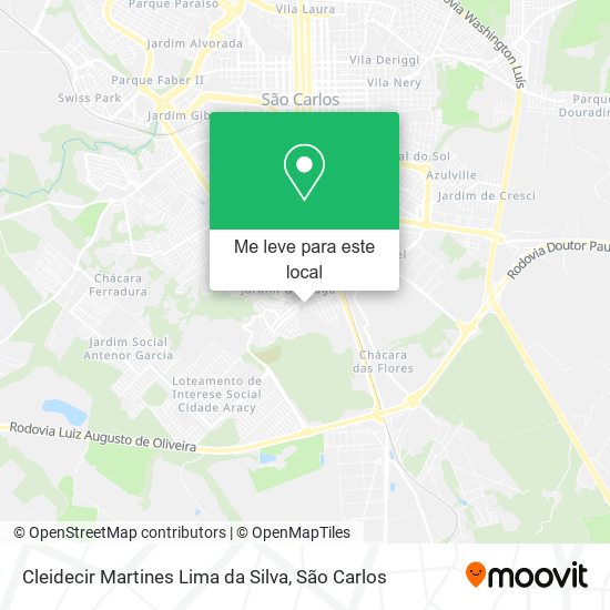 Cleidecir Martines Lima da Silva mapa