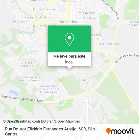 Rua Doutor Eliziário Fernandes Araújo, 600 mapa