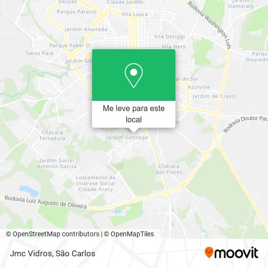 Jmc Vidros mapa