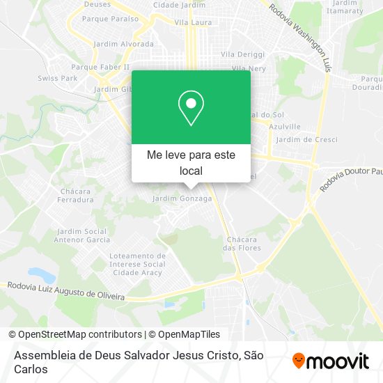 Assembleia de Deus Salvador Jesus Cristo mapa