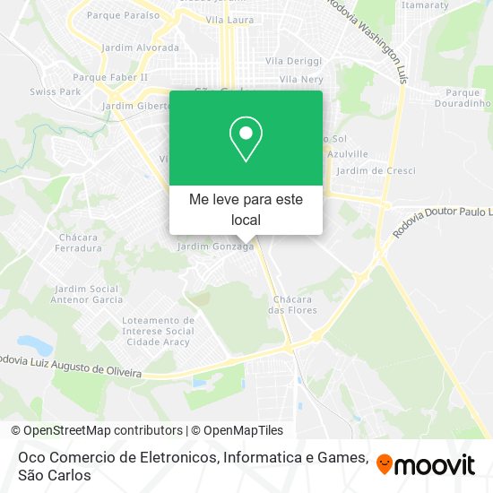 Oco Comercio de Eletronicos, Informatica e Games mapa