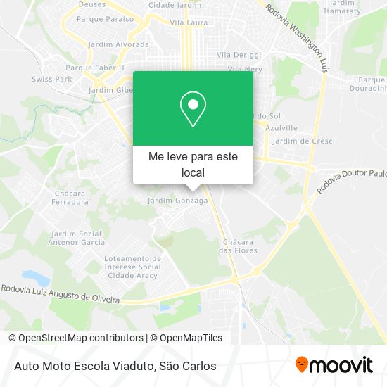 Auto Moto Escola Viaduto mapa