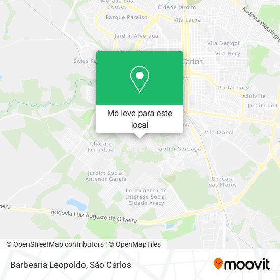 Barbearia Leopoldo mapa