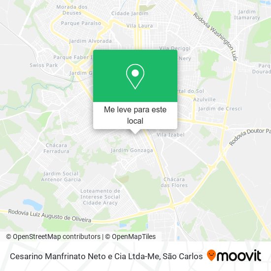 Cesarino Manfrinato Neto e Cia Ltda-Me mapa