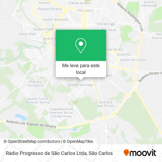 Rádio Progresso de São Carlos Ltda mapa
