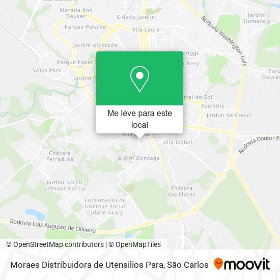 Moraes Distribuidora de Utensilios Para mapa