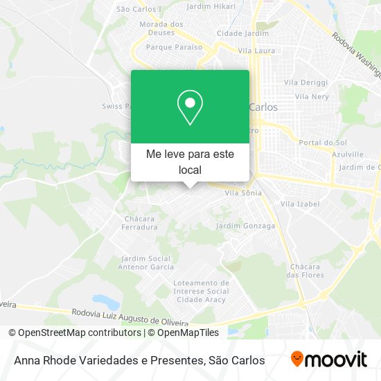 Anna Rhode Variedades e Presentes mapa