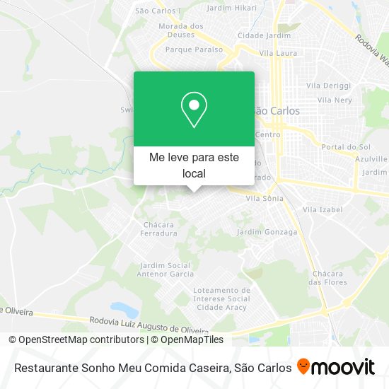 Restaurante Sonho Meu Comida Caseira mapa