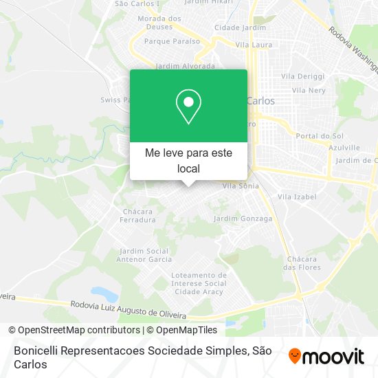 Bonicelli Representacoes Sociedade Simples mapa