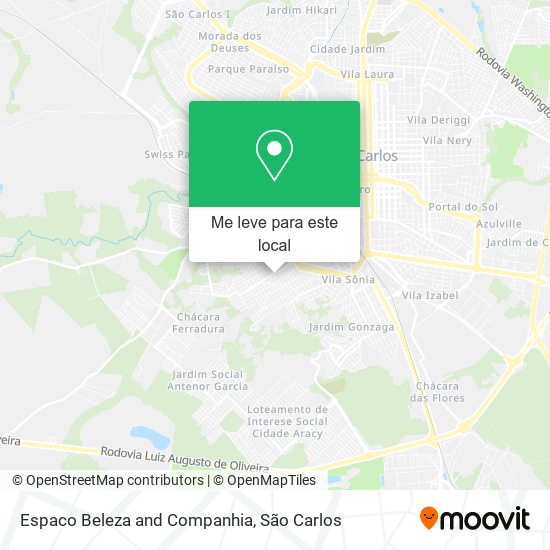 Espaco Beleza and Companhia mapa