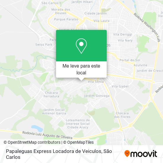 Papaleguas Express Locadora de Veiculos mapa