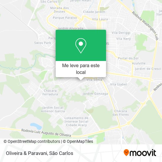 Oliveira & Paravani mapa