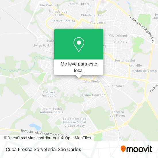 Cuca Fresca Sorveteria mapa