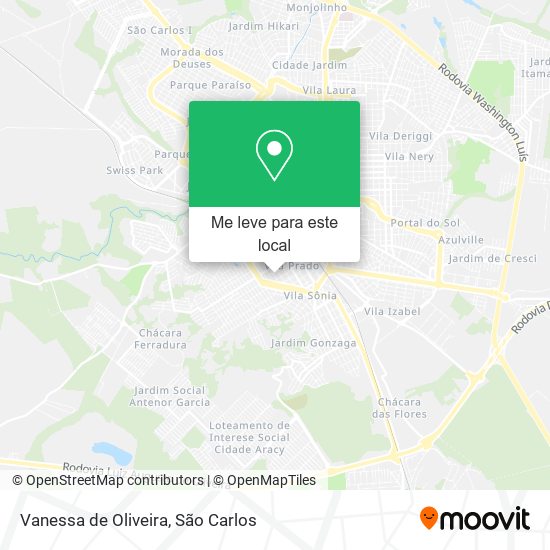Vanessa de Oliveira mapa