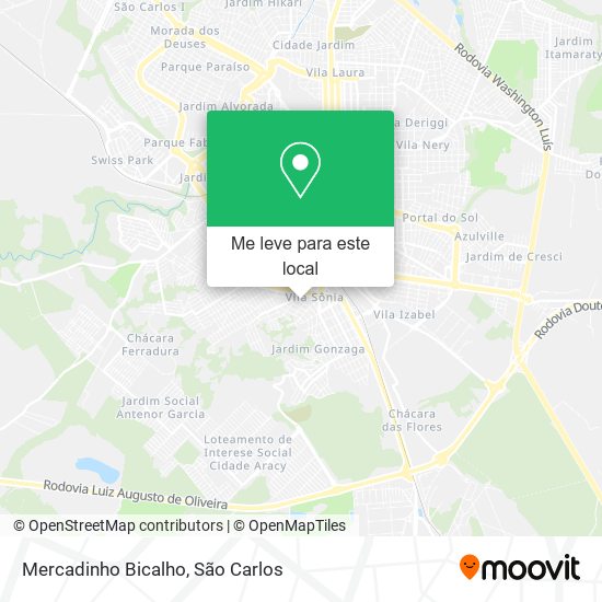 Mercadinho Bicalho mapa