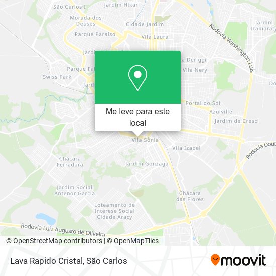 Lava Rapido Cristal mapa