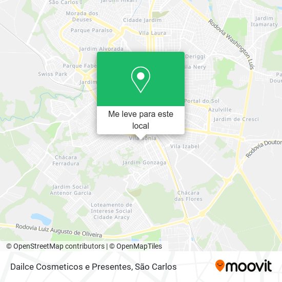 Dailce Cosmeticos e Presentes mapa