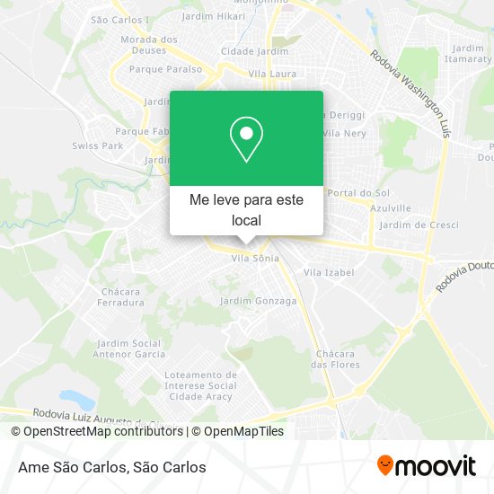 Ame São Carlos mapa