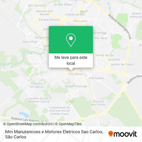 Mm Manutencoes e Motores Eletricos Sao Carlos mapa