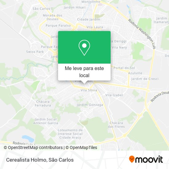 Cerealista Holmo mapa