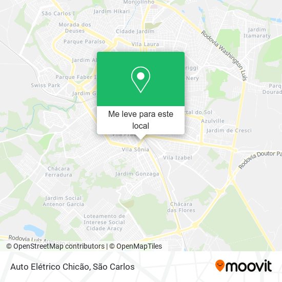 Auto Elétrico Chicão mapa