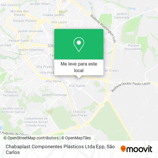 Chabaplast Componentes Plásticos Ltda Epp mapa