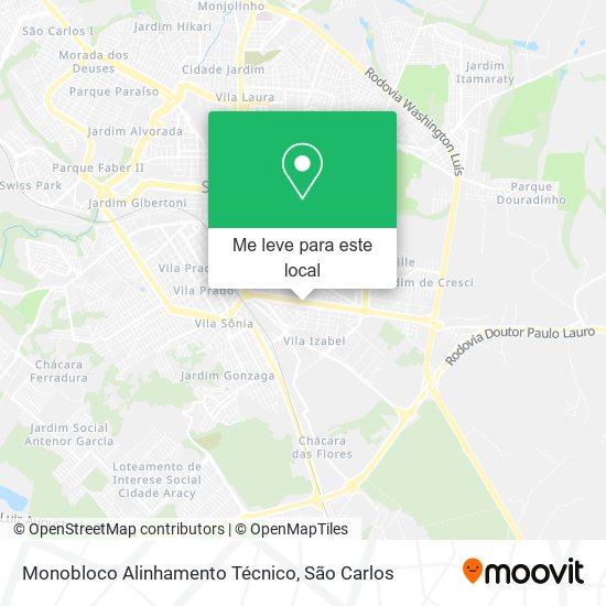 Monobloco Alinhamento Técnico mapa