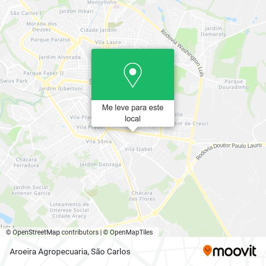 Aroeira Agropecuaria mapa