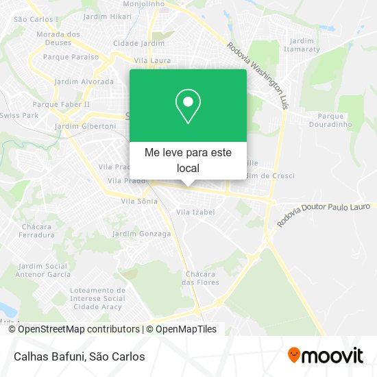 Calhas Bafuni mapa