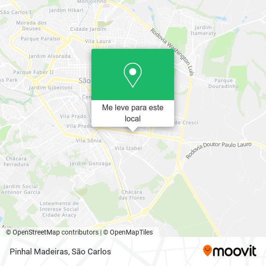 Pinhal Madeiras mapa