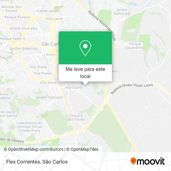 Flex Correntes mapa