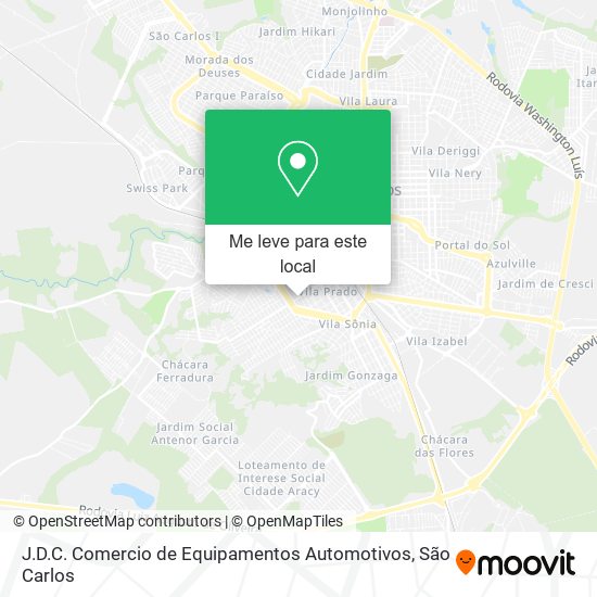 J.D.C. Comercio de Equipamentos Automotivos mapa