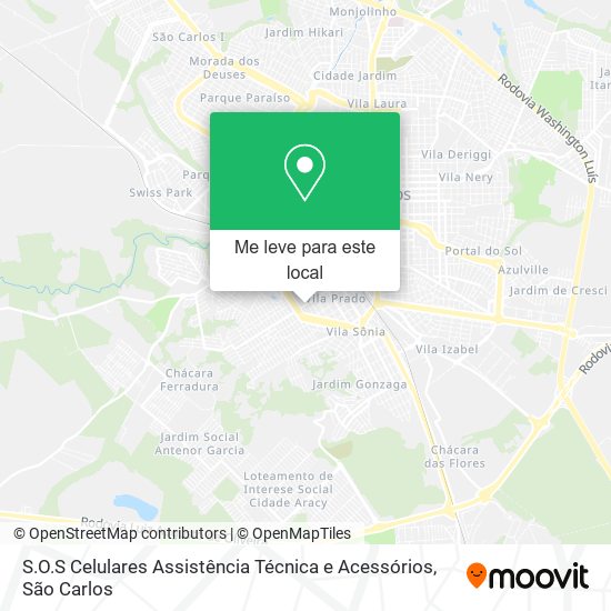 S.O.S Celulares Assistência Técnica e Acessórios mapa