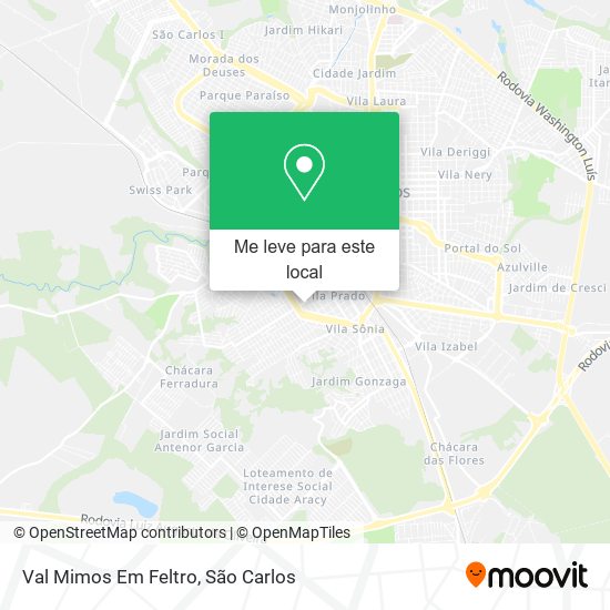 Val Mimos Em Feltro mapa