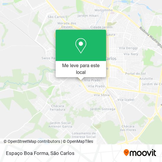 Espaço Boa Forma mapa