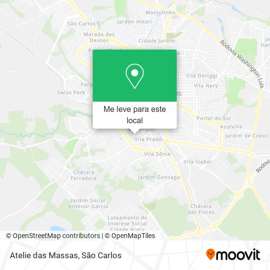 Atelie das Massas mapa