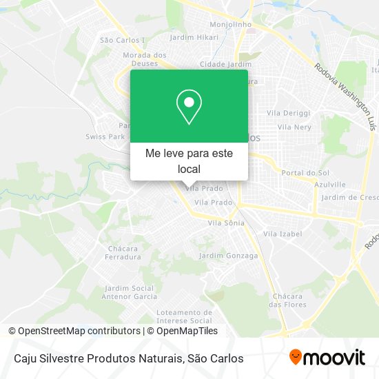 Caju Silvestre Produtos Naturais mapa