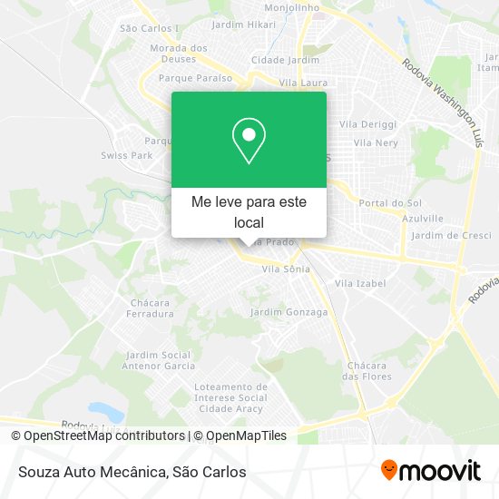 Souza Auto Mecânica mapa