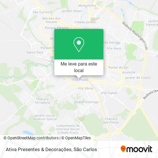 Ativa Presentes & Decorações mapa